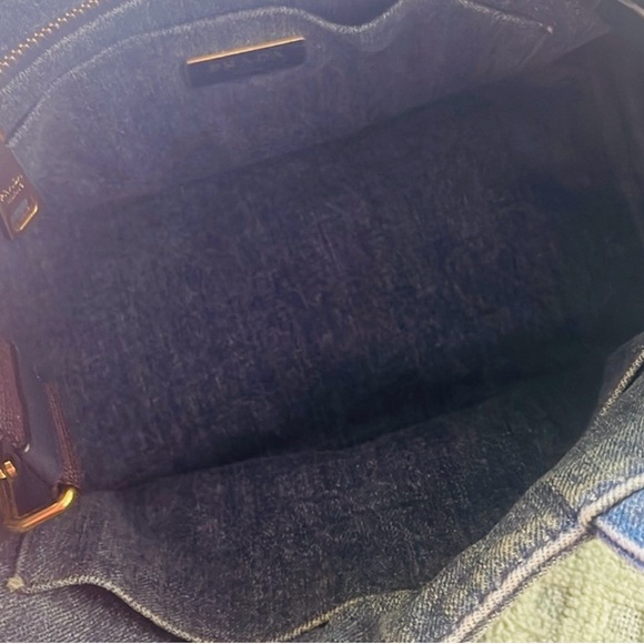 🎄Sale! Today only🎄Authentic Prada Canapa Tote in Blue Denim - Picture 5 of 10